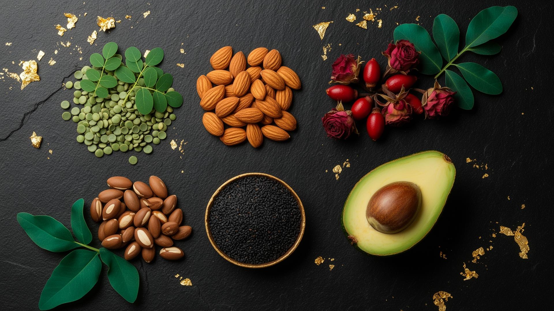 Six botanical ingredients